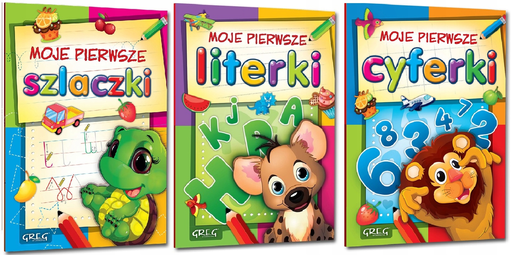 

Greg Moje Pierwsze Szlaczki Literki Cyferki Pakiet