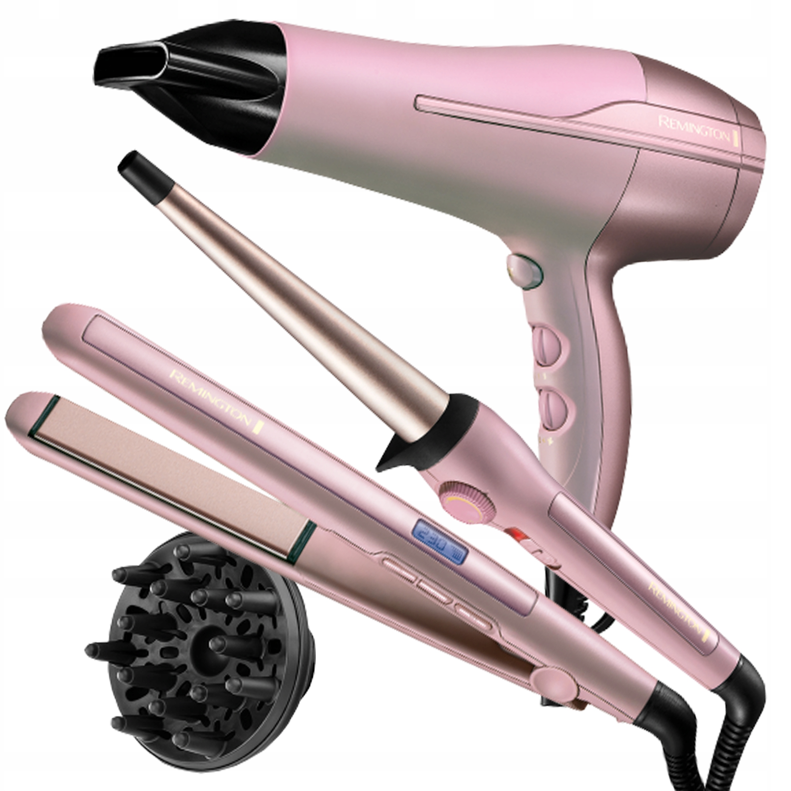 

Zestaw Remington Suszarka Prostownica Lokówka