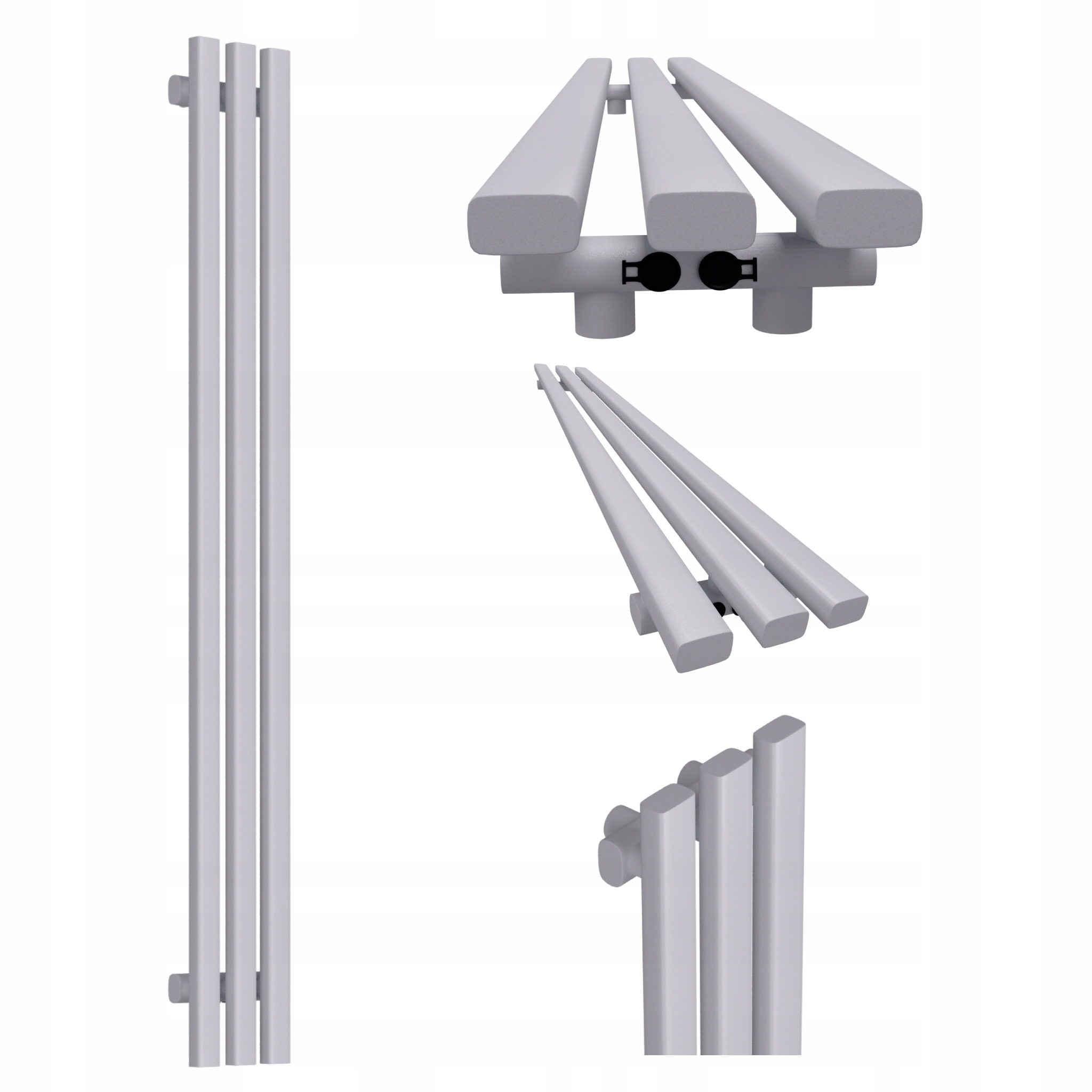 Dekorativní radiátor HORYZONT3 100x21 šedý