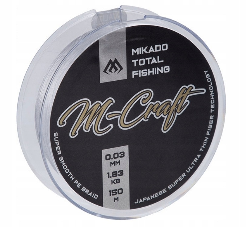 Plecionka Mikado Craft Braid 0,04 mm 150 m Szara mocna wytrzymała lekka