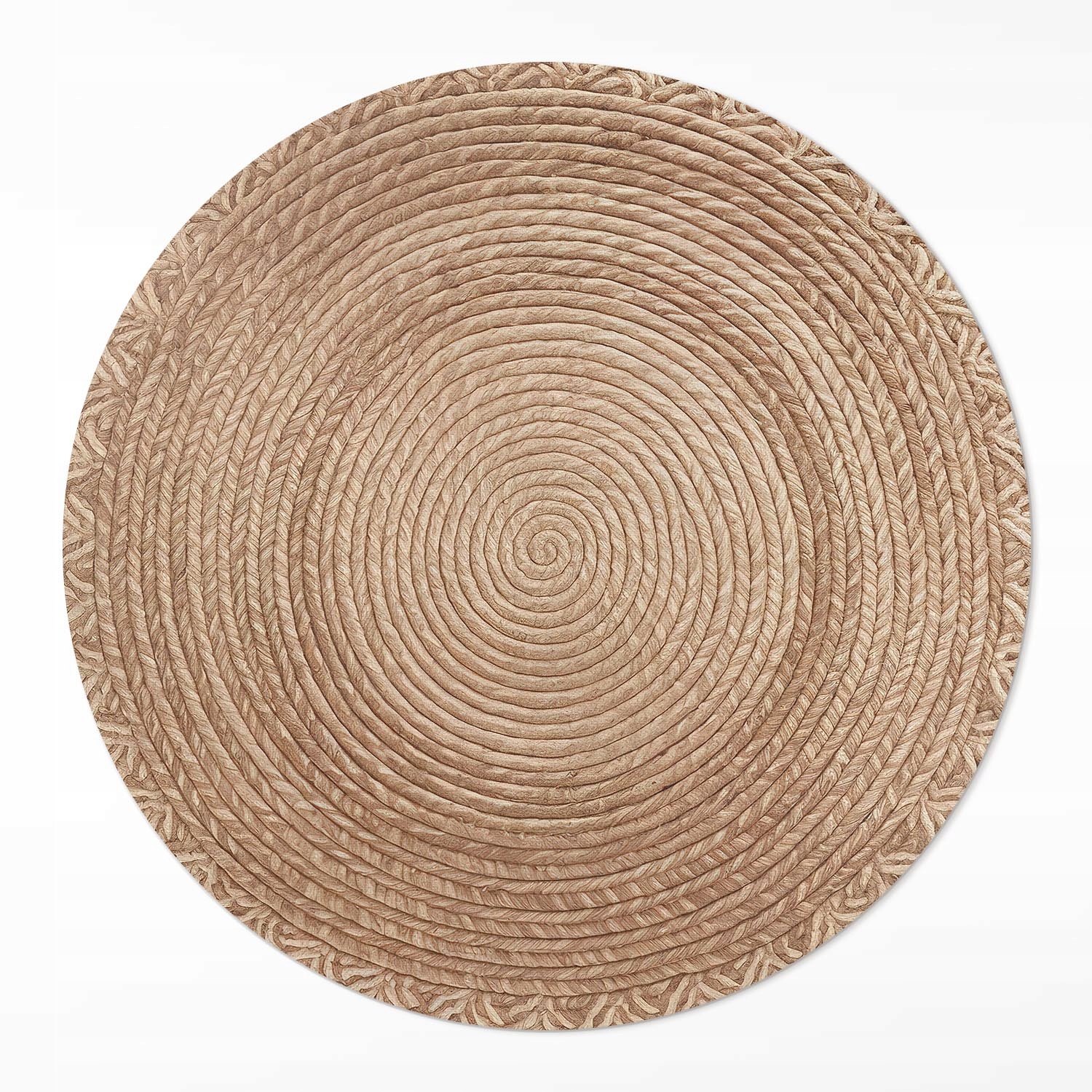 Okrúhly vinylový koberec Do Obývačky Šnúrková geometria ⌀ 100 cm