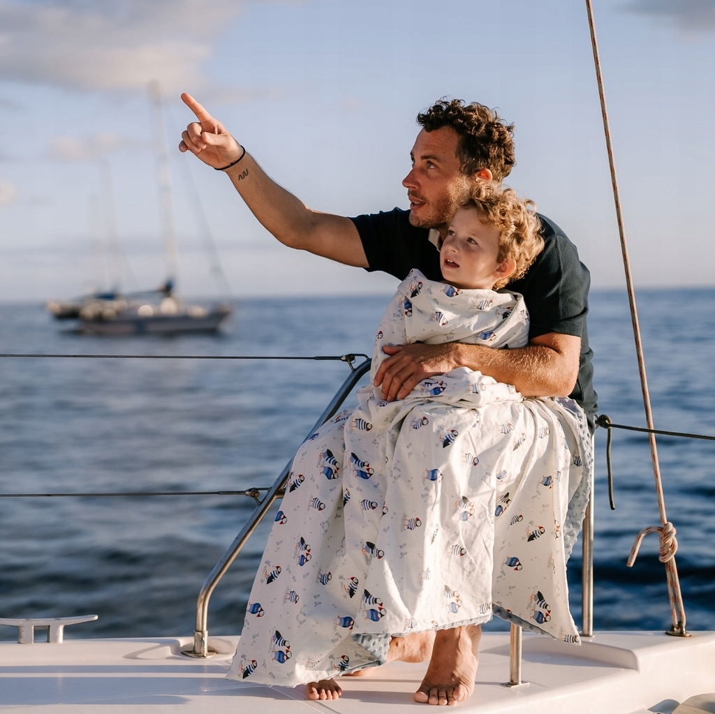 La Millou Lekki Koc Heartbeat Blue 110x140 light Długość (cm) 140 cm