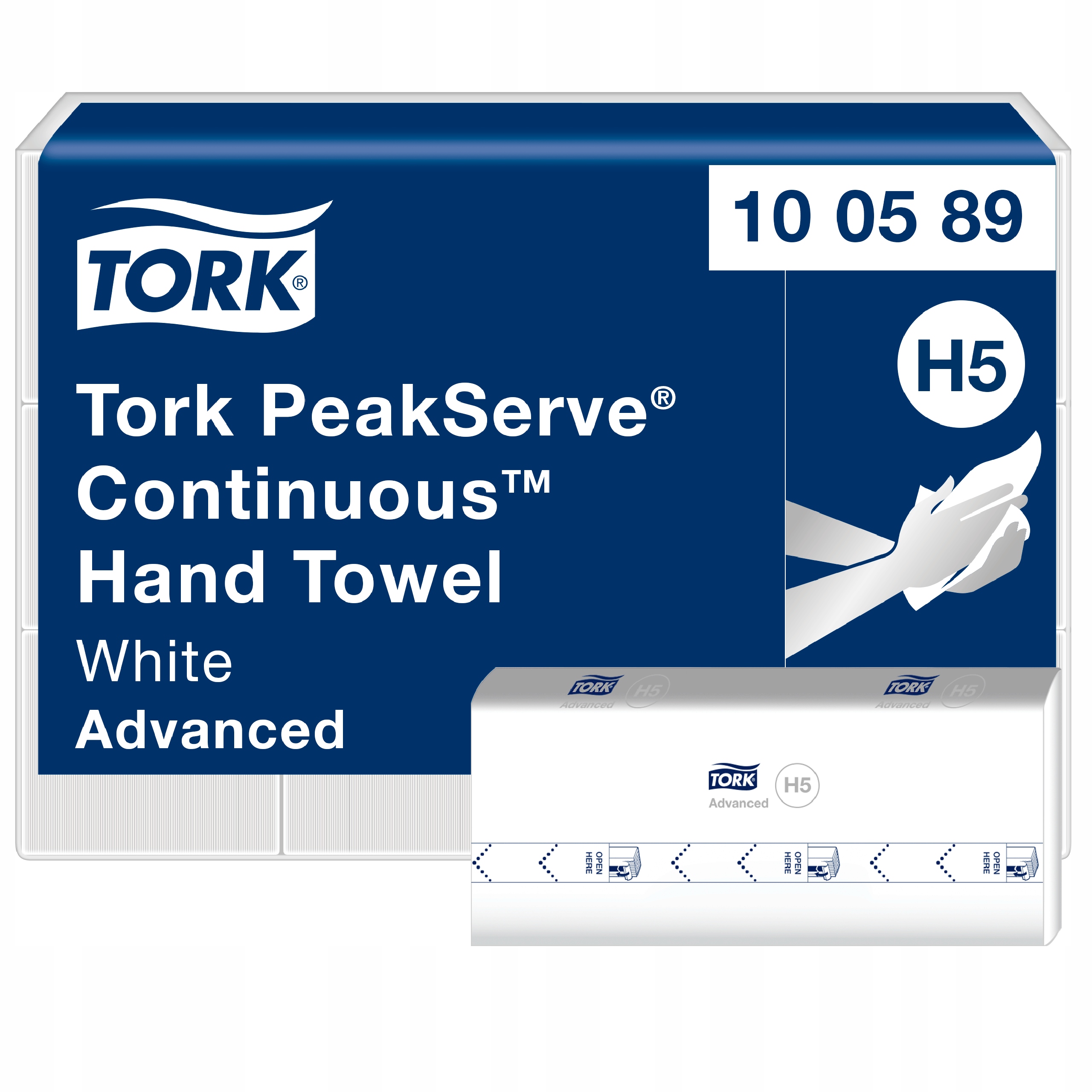 Ręcznik papierowy Zz kuchenny biały W Składce celuloza 21 szt Tork 100589