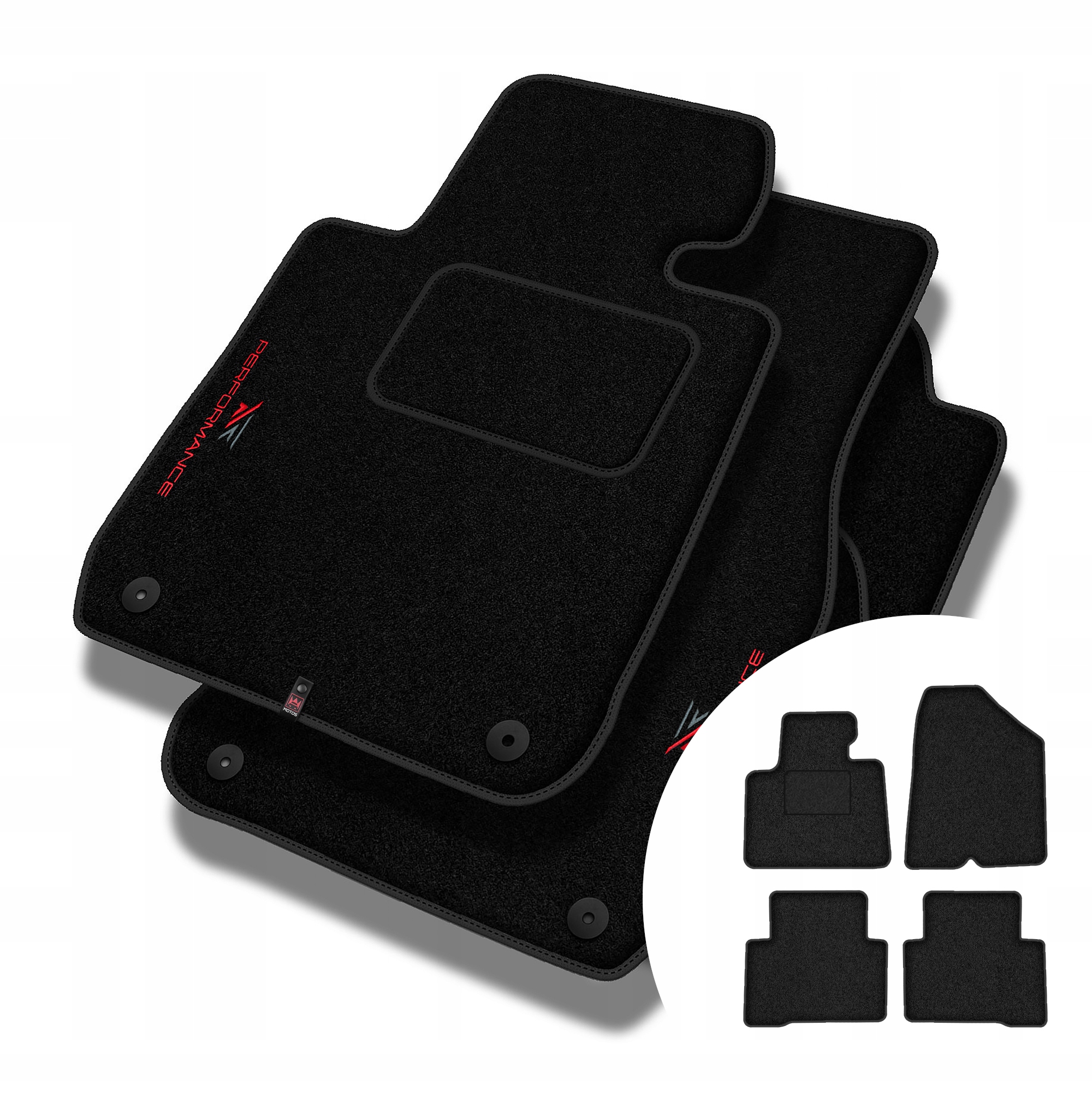 Velurové koberce Performance pro Hyundai Santa Fe III 2012-2018