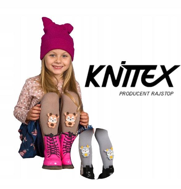 

Knittex rajstopy dziewczęce Elkie białe 104-110