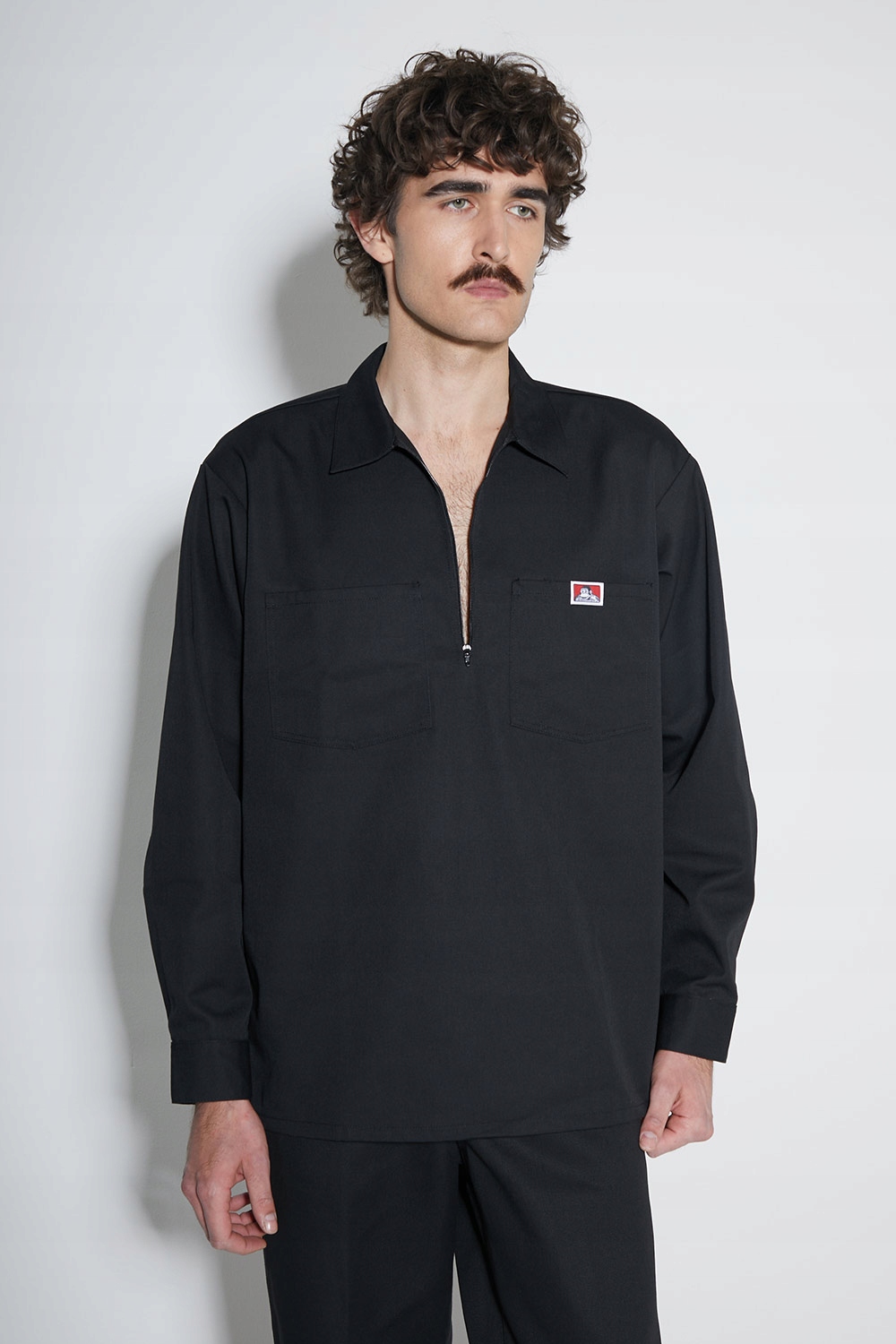 Košile Ben Davis Solid 1/2 Zip