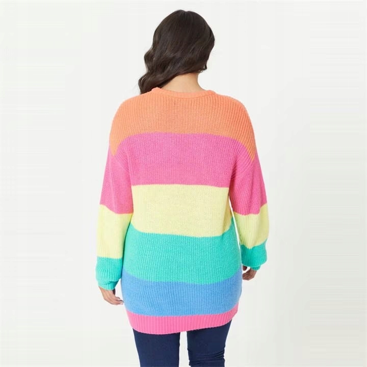 M8417 DAMSKI KOLOROWY SWETER STUDIO 20/22 3XL/4L Materiał dominujący akryl