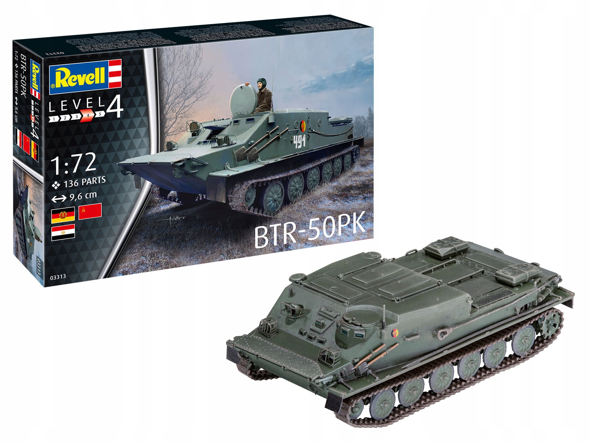 Model ke slepení Vozidlo 1/72 Btr 50PK