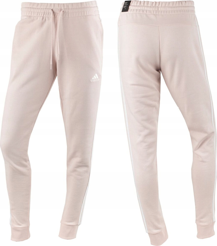 Dámské Kalhoty Adidas Essentials 3-STRIPES French Terry Cuffed Kremo XL