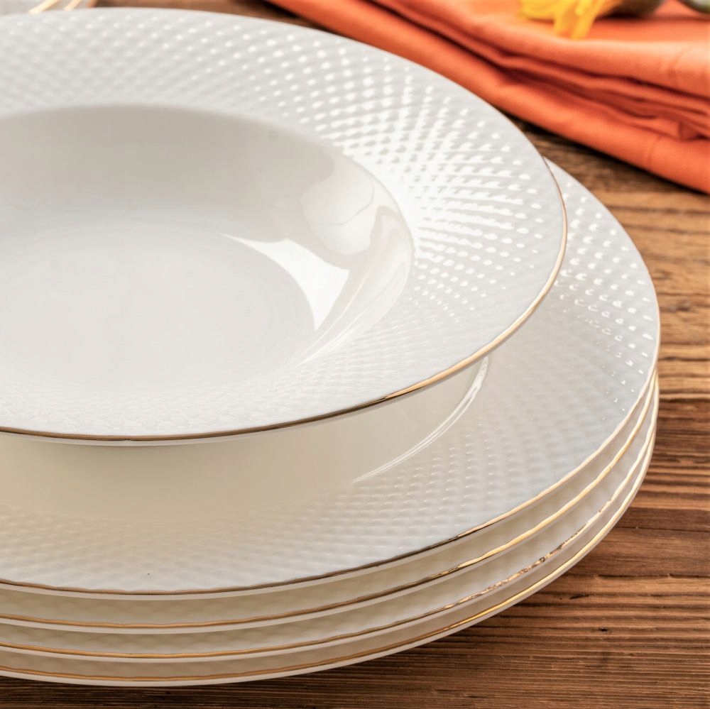 Villa Italia Porcelánový obedový servis pre 6 osôb Bari Gold