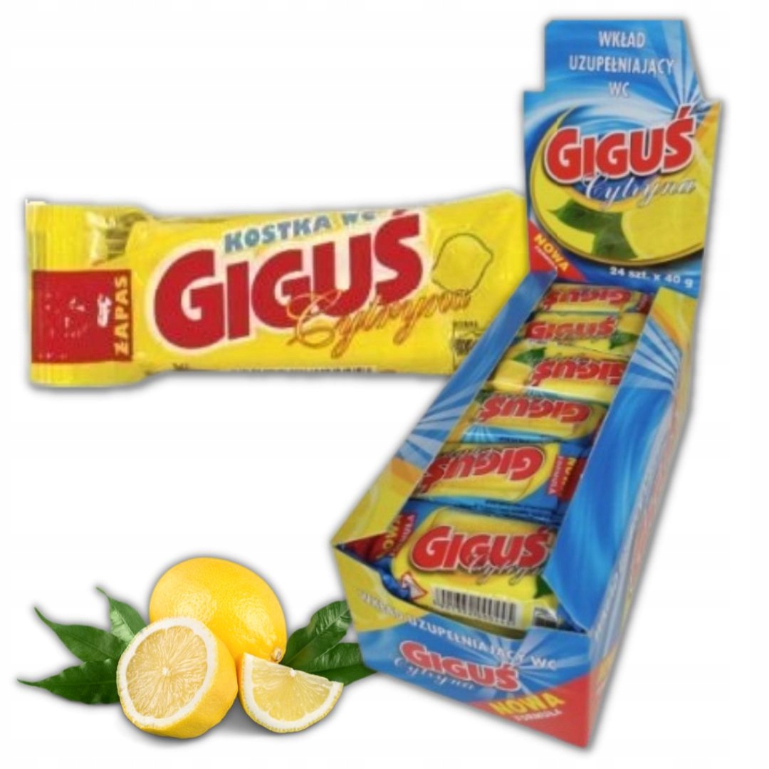 

Zapas Wc kostka toaletowa Giguś Cytryna 24x40g