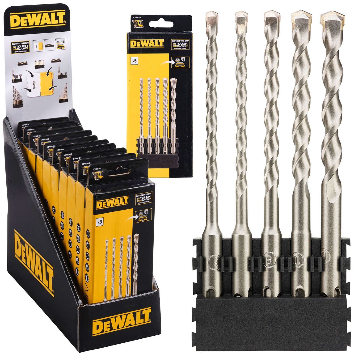 

Zestaw Wierteł Sds+ do Betonu 5 szt DeWALT DT70836