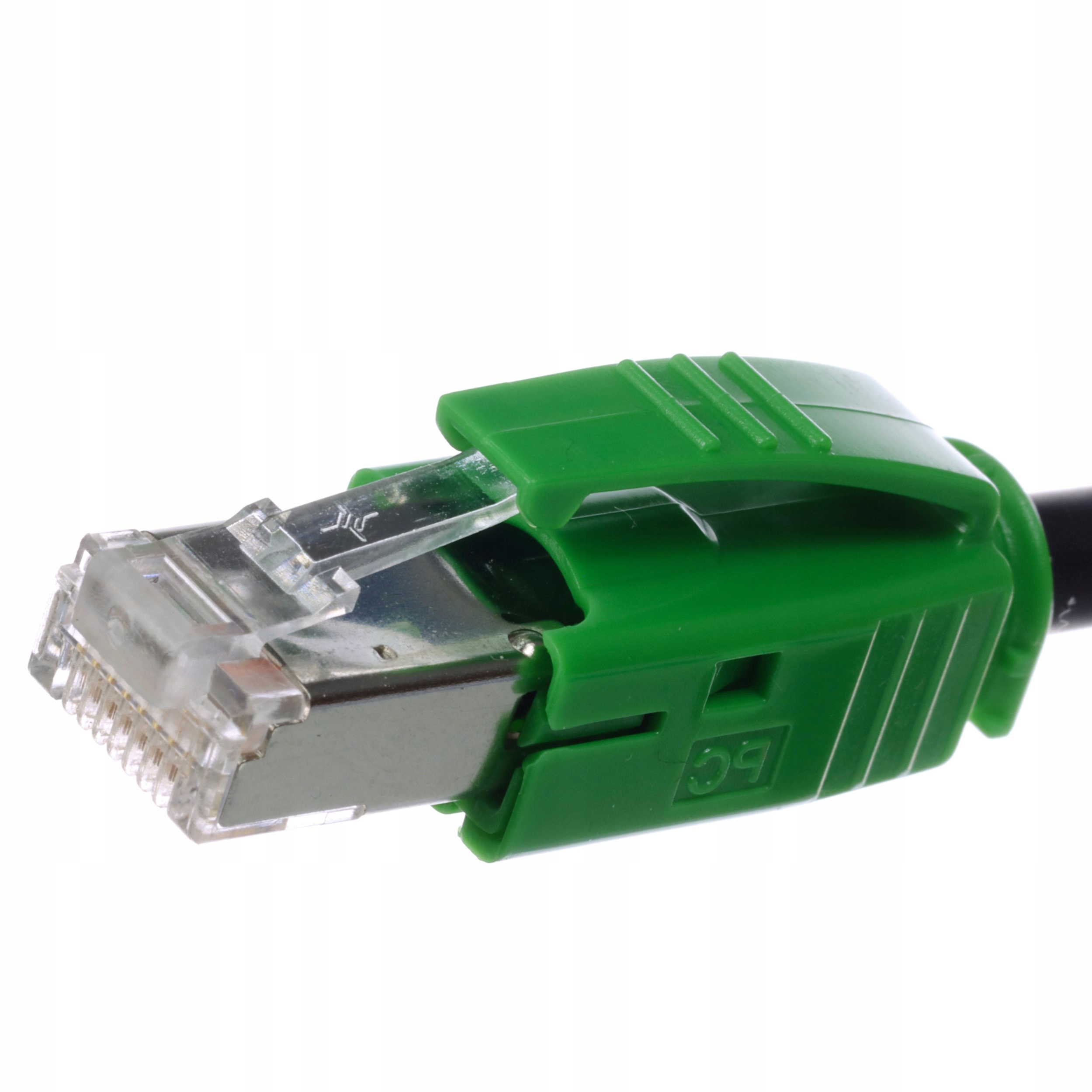 

Wtyk z osłonką RJ45 6 6A Ftp zielona Telegartner