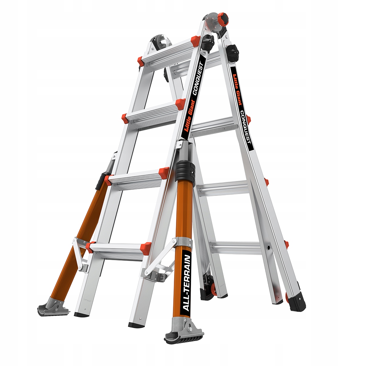 Drabina przegubowa 4x4 stopni aluminiowa Conquest Little Giant 16337EN