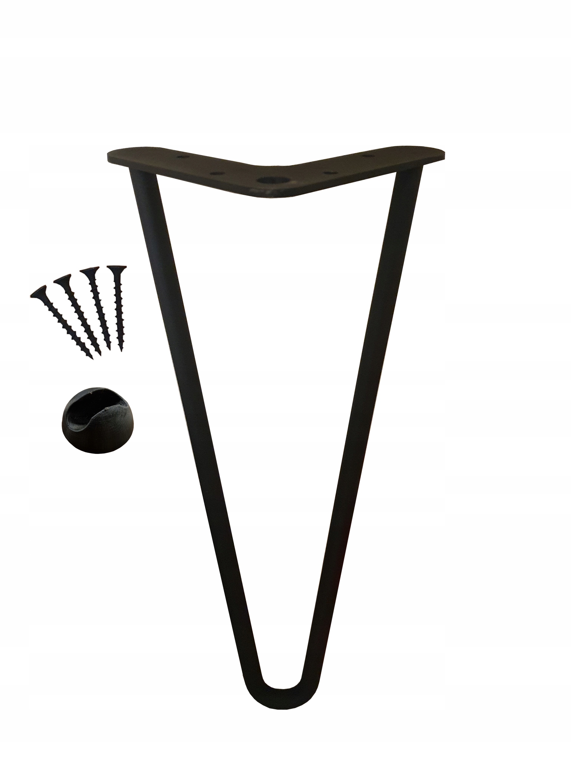

Metalowa Noga Hairpin 50 CM 2 Prętowe+ Stopka