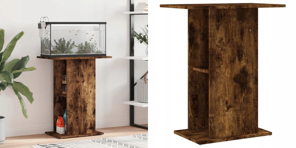 Levně Kouřový dub, Skříňka pod akvárium, 5 cm, 60, 5x36x72