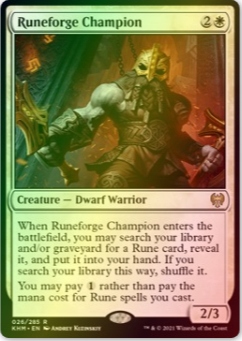 Runeforge Champion Foil Khm Gratisy Pjotrekkk