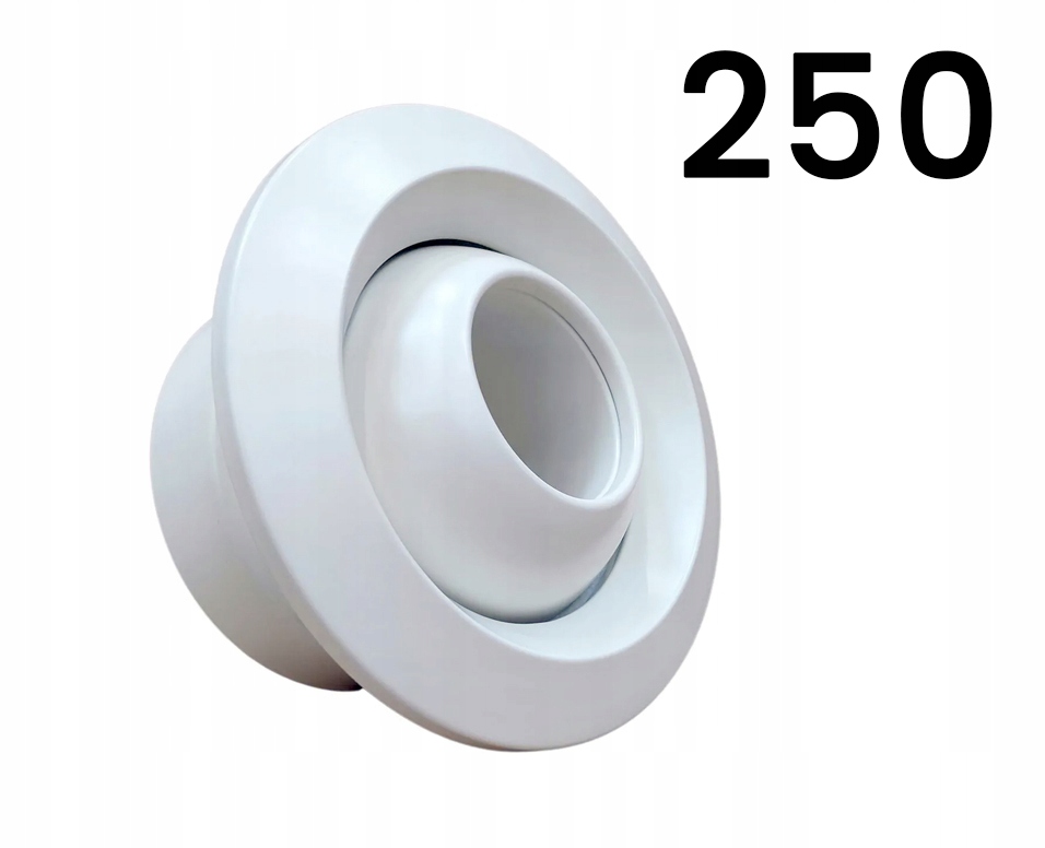 Dýza s dlhým dosahom vzduchová nastaviteľná anemostat fi 250 Jn-s