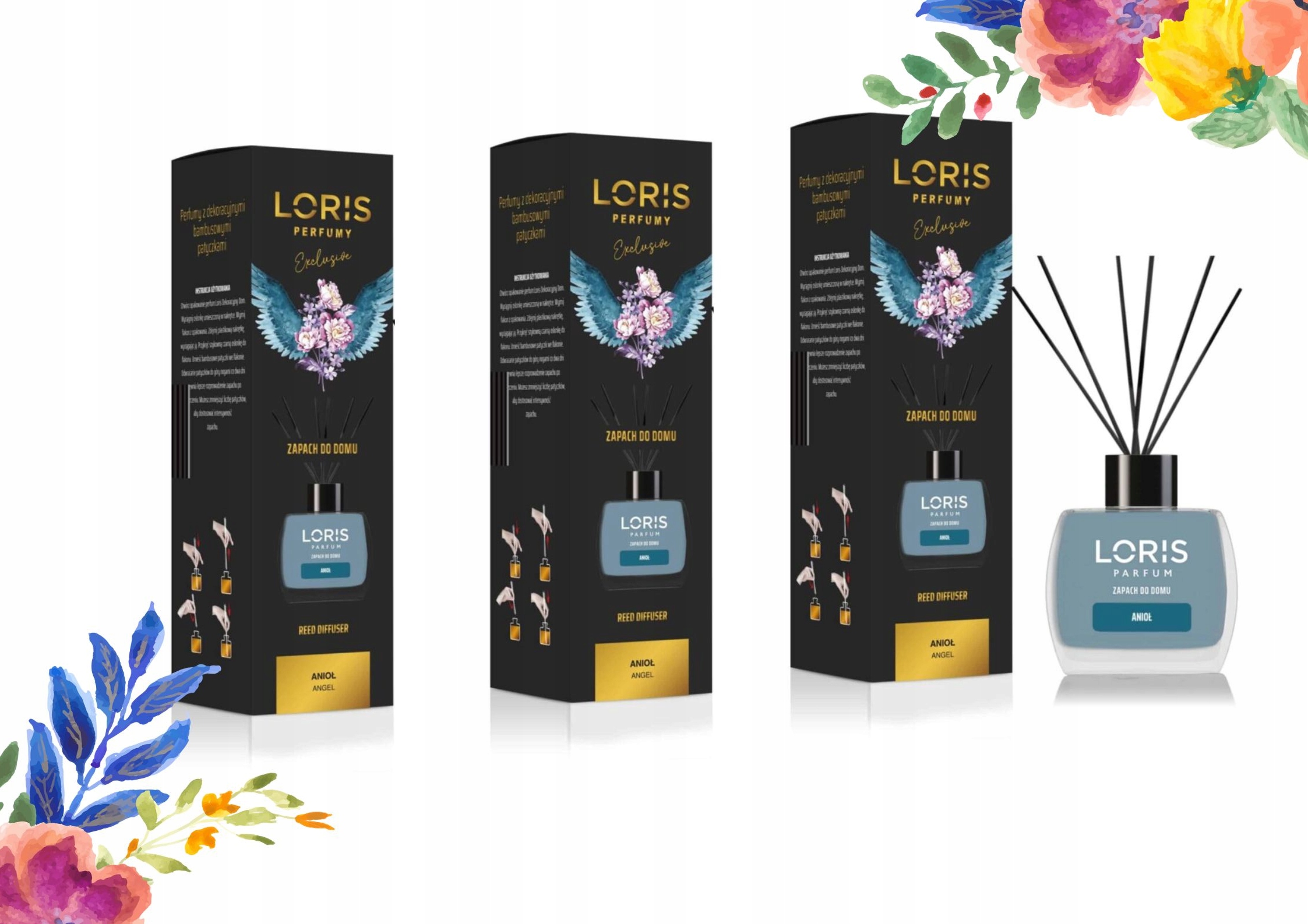Levně Loris Vůně Do Domu Anděl Angel Difuzér Sada Exclusive