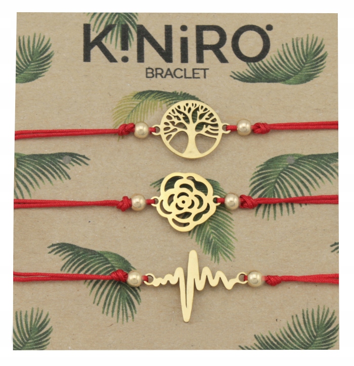 

Bransoletka Czerwona 3 Sztuki Stal Chirurgiczna