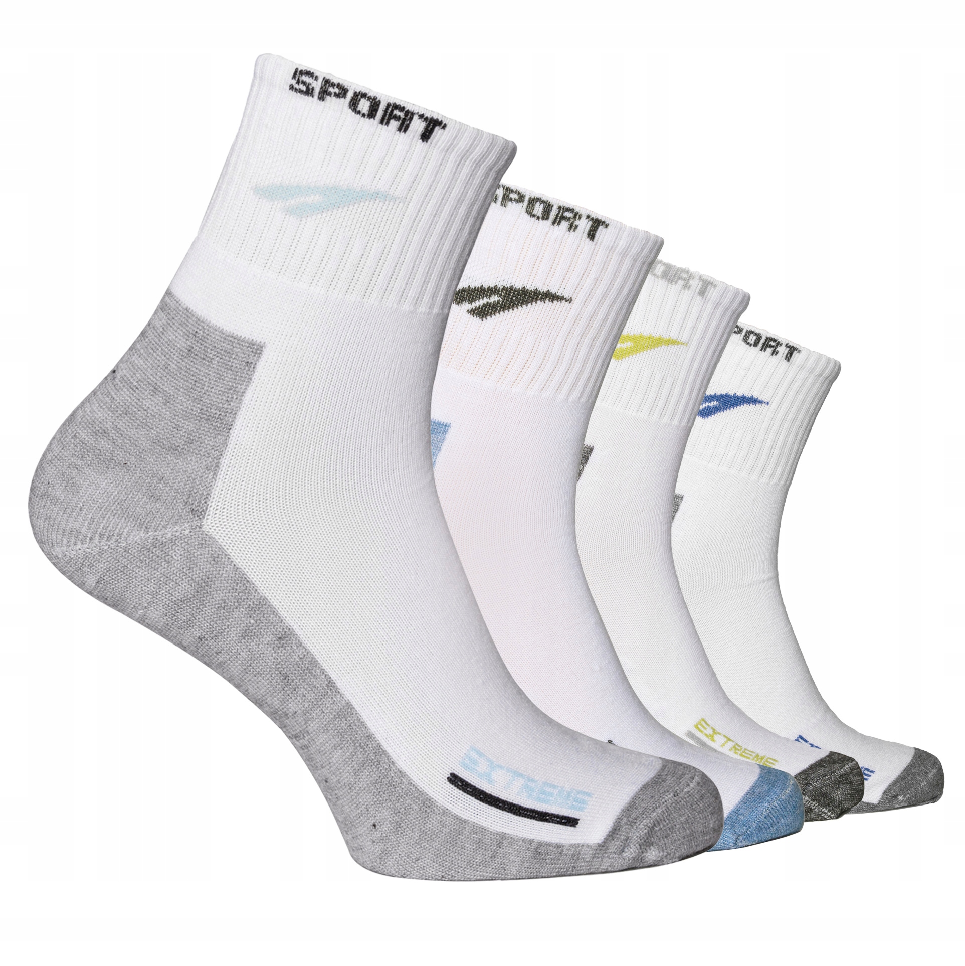 

5 x Skarpety Sportowe Męskie Bawełniane 8006 40-43