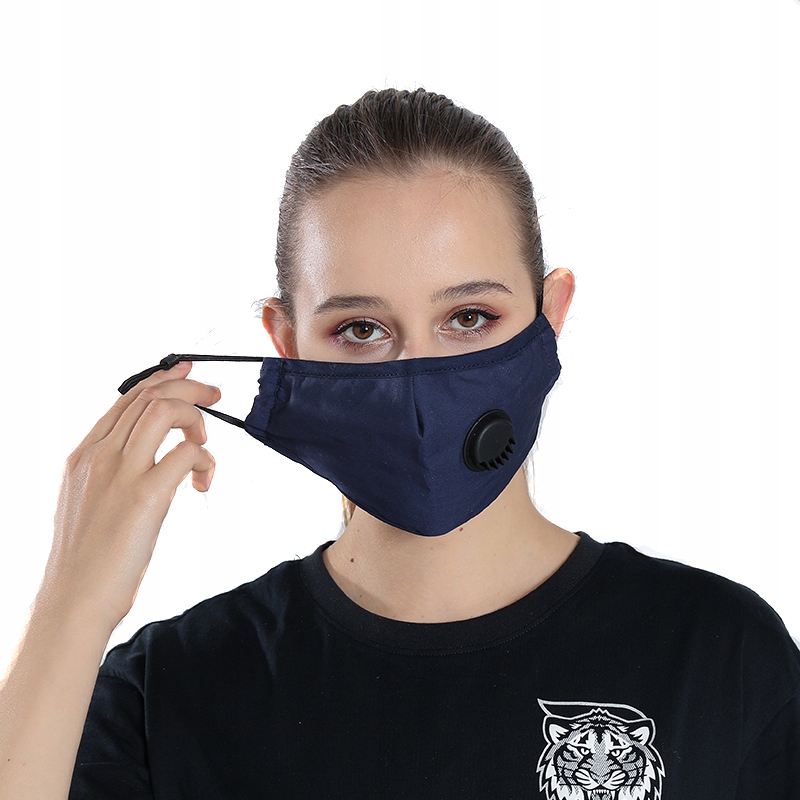 

Komplet Maska Wielorazowa 6x Filtr Pm 2.5 Węgiel