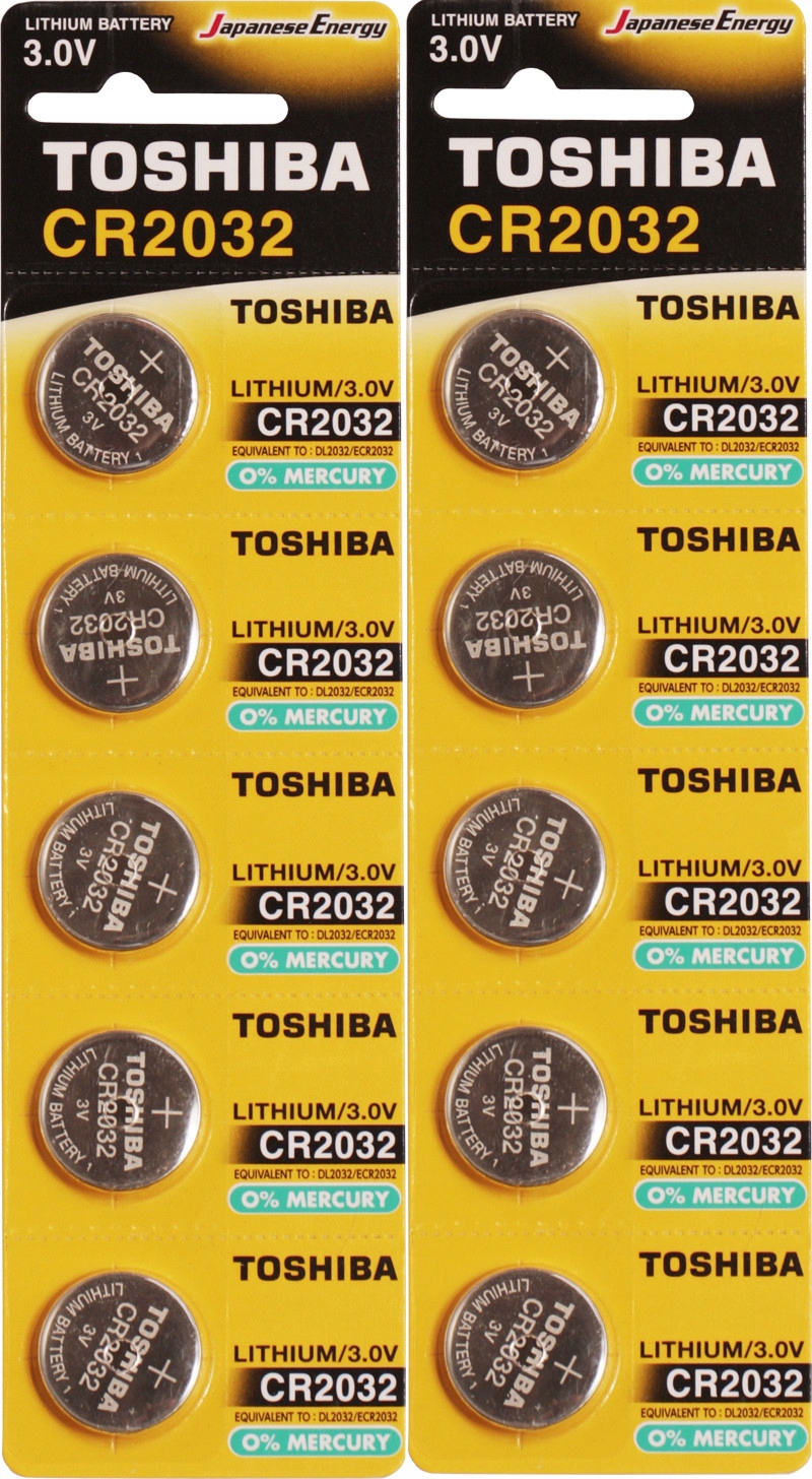 10x Bateria Baterie Litowa Toshiba CR2032 DL Cr 2032 DL2032 3V