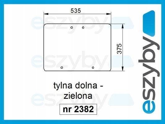 sklo Case série Xln zadní spodní