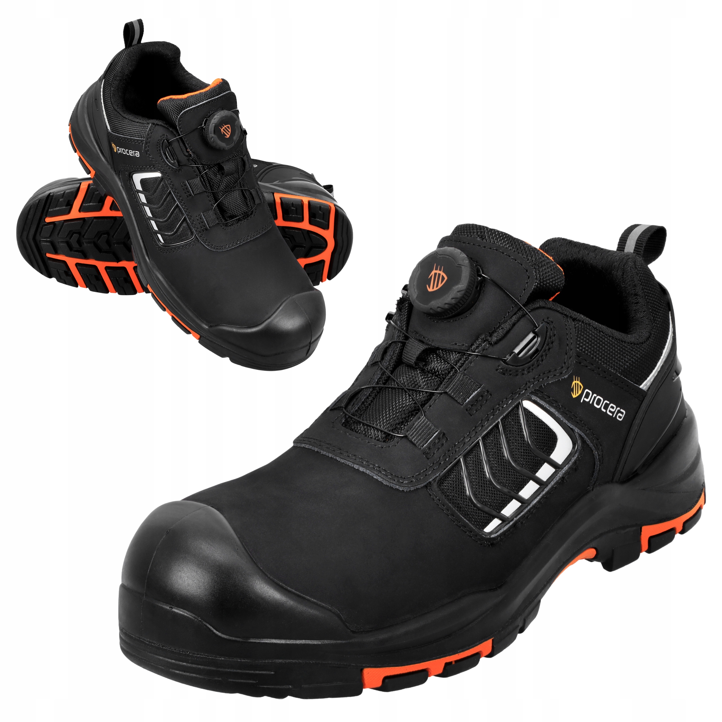 Buty robocze S3 męskie półbuty Skórzane Wodoodporne Boa z Noskiem Hro r. 42