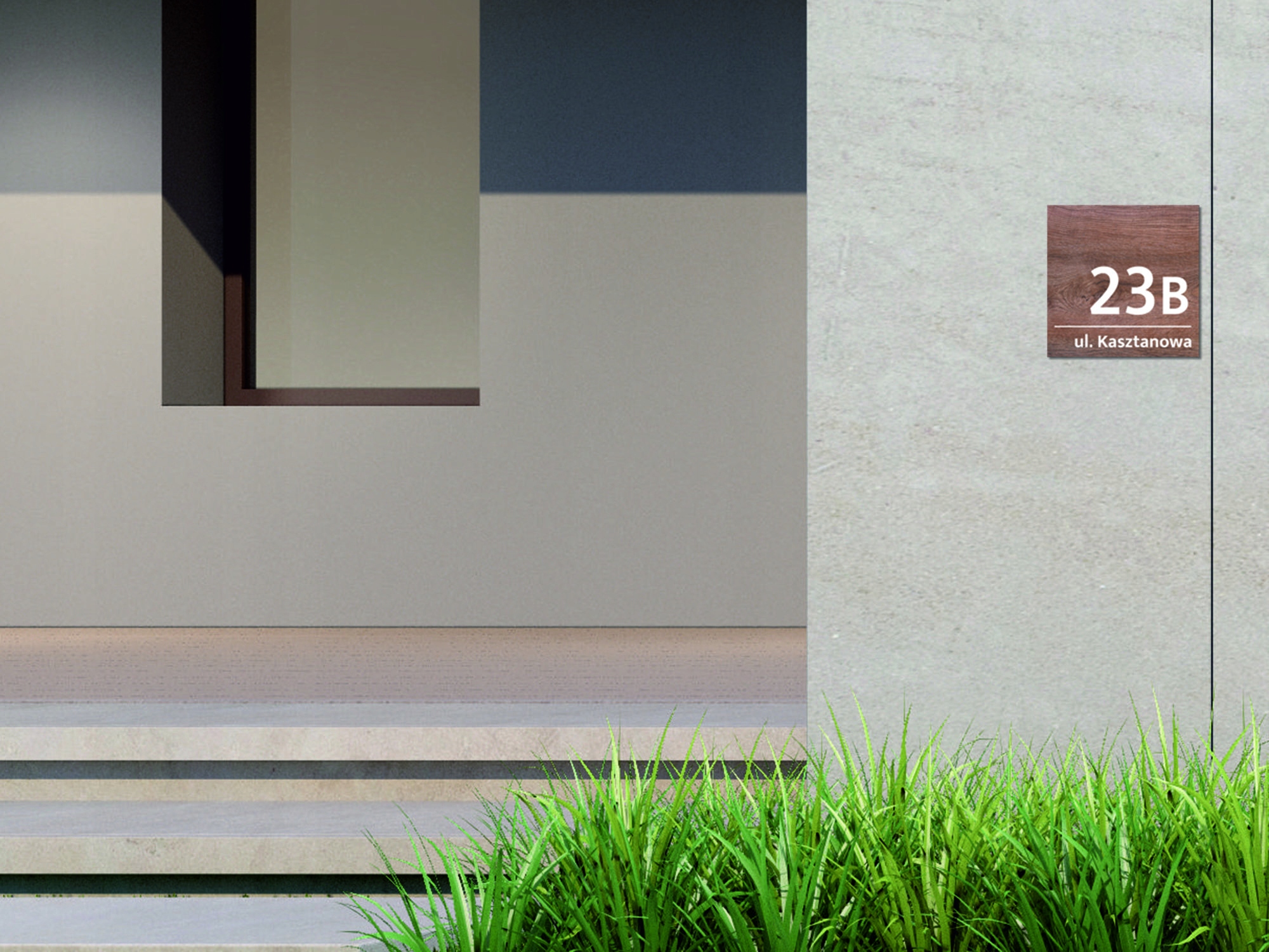 tabliczka tablica ADRESOWA numer domu 30x30 alu Szerokość produktu 30 cm