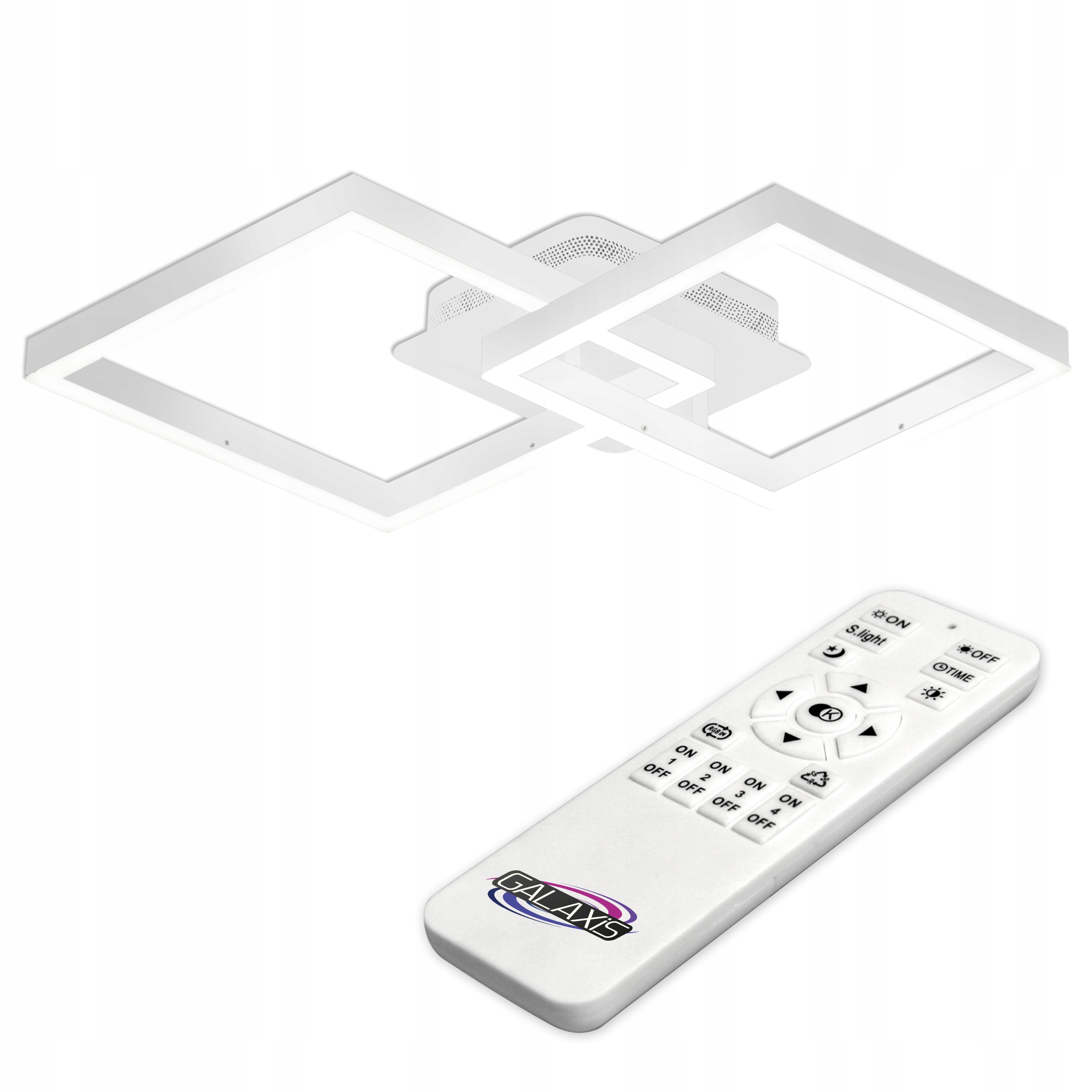 Lampa Sufitowa Żyrandol Led Wisząca Plafon 70W Regulacja 3000-6500K Pilot