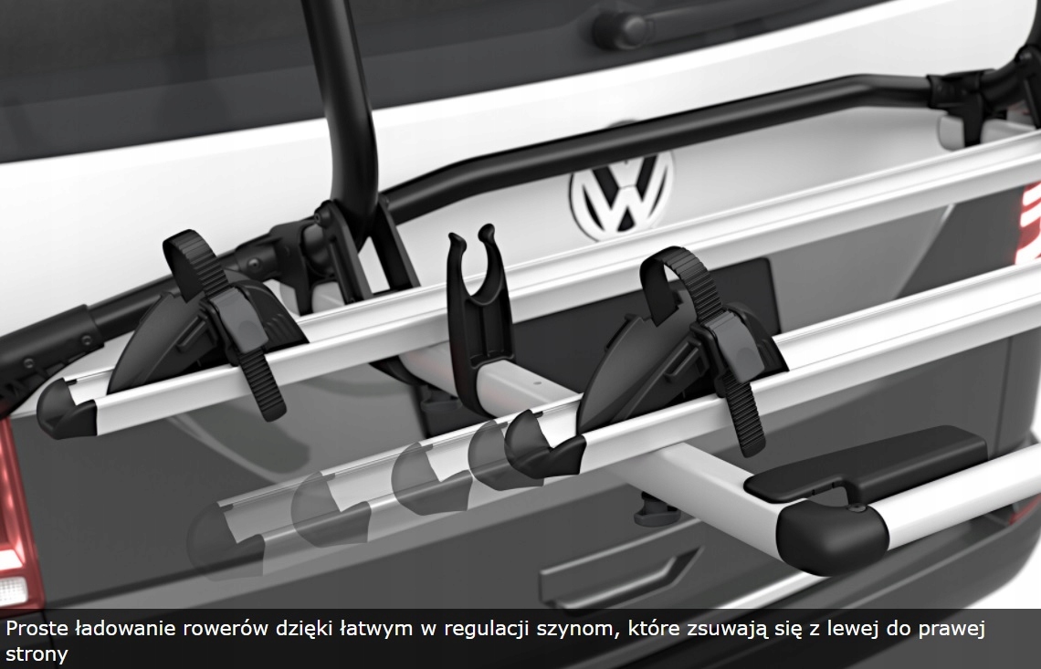 Bagaznik rowerowy na klape Thule WanderWay 4 VW T6 Color silver