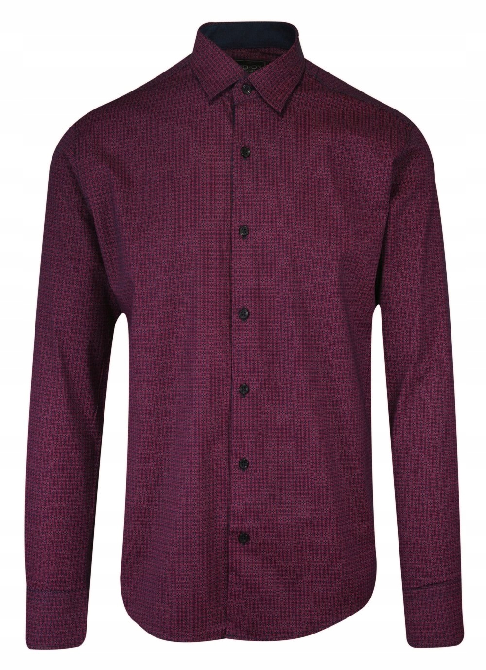 

Bordowa Koszula Męska w Kwiatki To-on 42/170-176