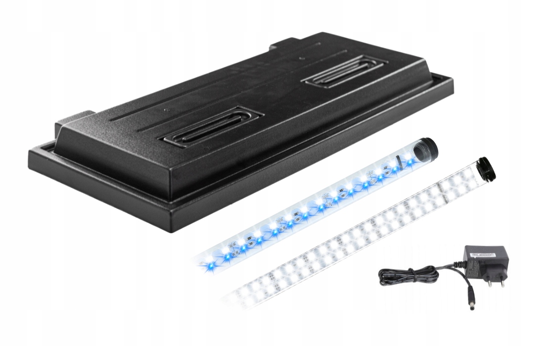 Kryt do akvária 80x35 černý Led osvětlení Bílé 8520 Modré