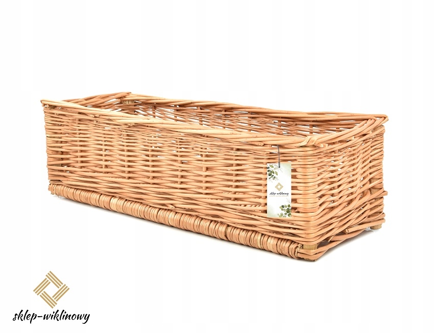 Balkonový truhlík na květiny Balkonová proutěná krytka z proutí 80 cm