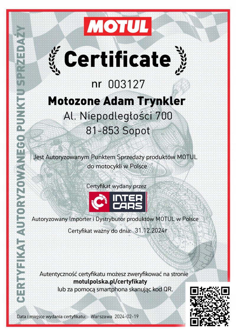 Olej MOTUL 7100 10W40 4L filtr oleju powietrza BMW K 1300 R GT SE Numery katalogowe zamienników HF160