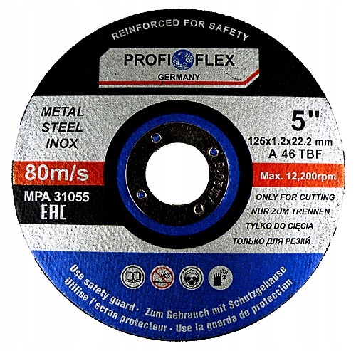 

Tarcza do metalu stali Inox Profi Flex 125X1,2