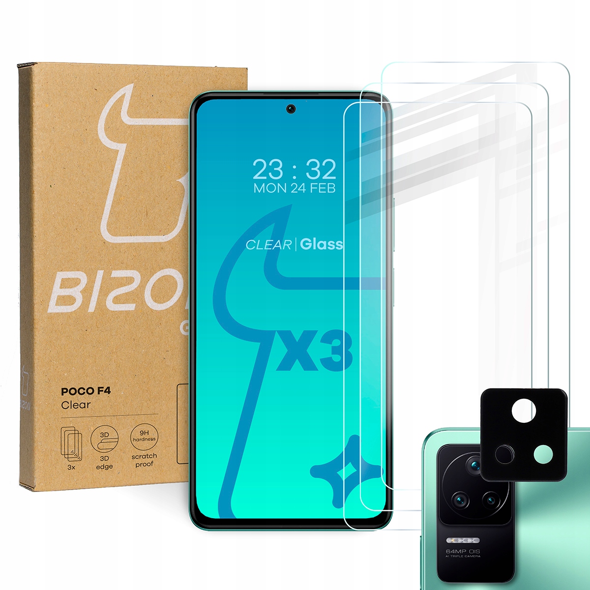 

Szkło hartowane Bizon Glass do Xiaomi Poco F4