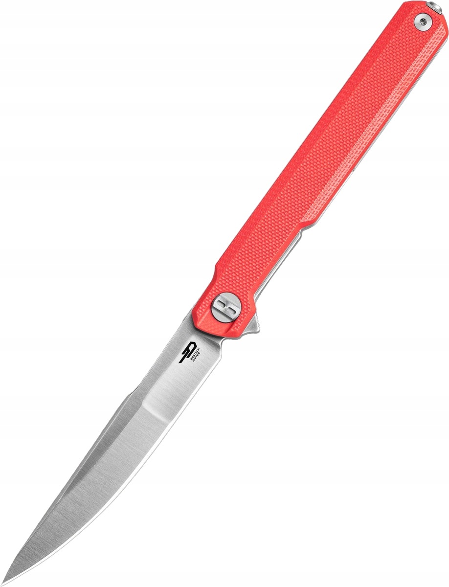 Nóż składany Bestech Duoz Red G10, Satin 14C28N by Ostap Hel (BG65C)
