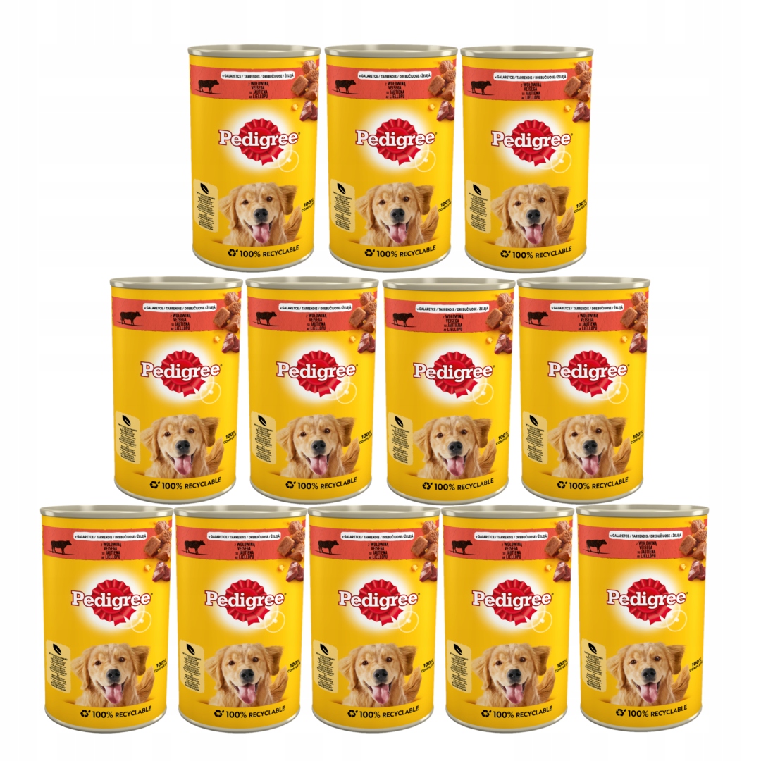 Levně Krmivo pro psy Pedigree s hovězím masem 12x1200 g