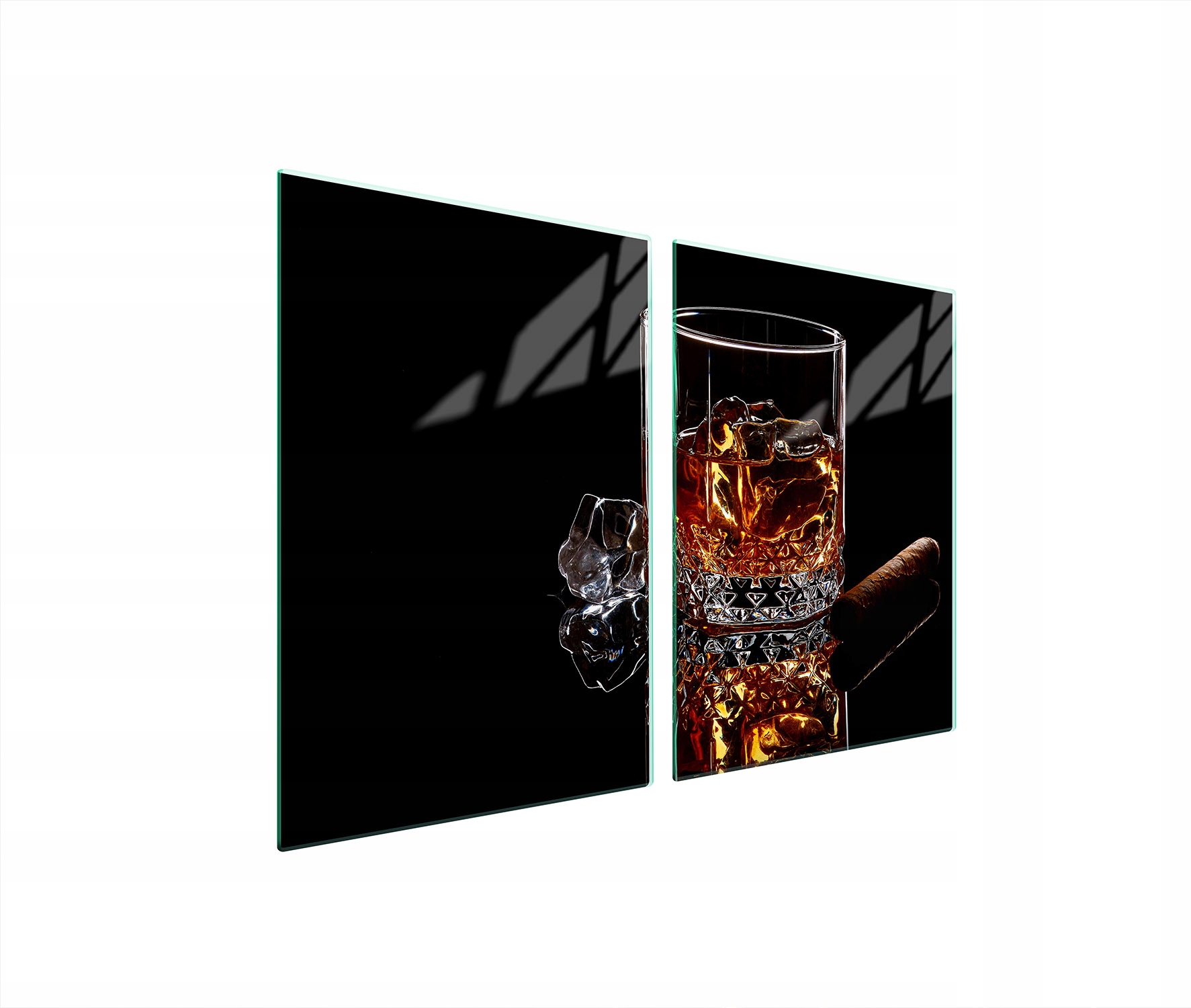 Ochranná Skleněná Deska Do Kuchyně 2x45x52 Whisky Tvrzené Sklo