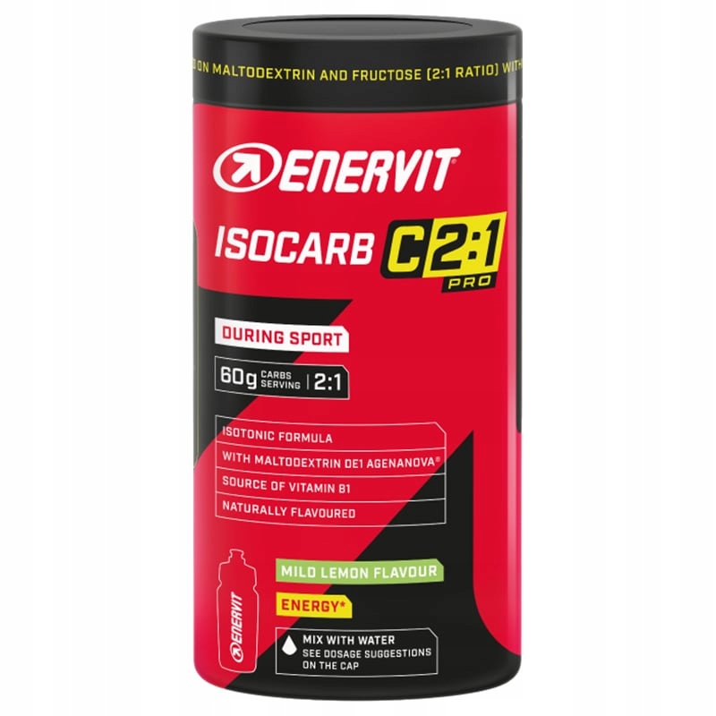 Sacharidy pro sportovce izotonické Enervit Isocarb C2: 1 650 g Citron