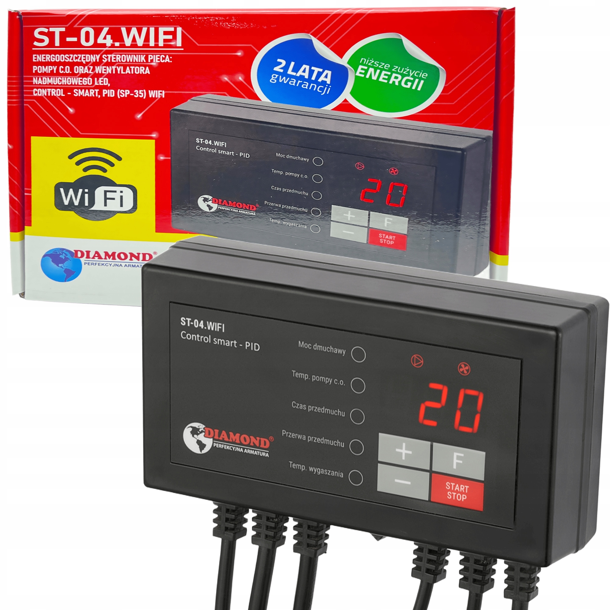 Regulátor Čerpadla C.o Ventilátoru Regulátor Kotlového Kotle Ovládání ST-04 Wifi