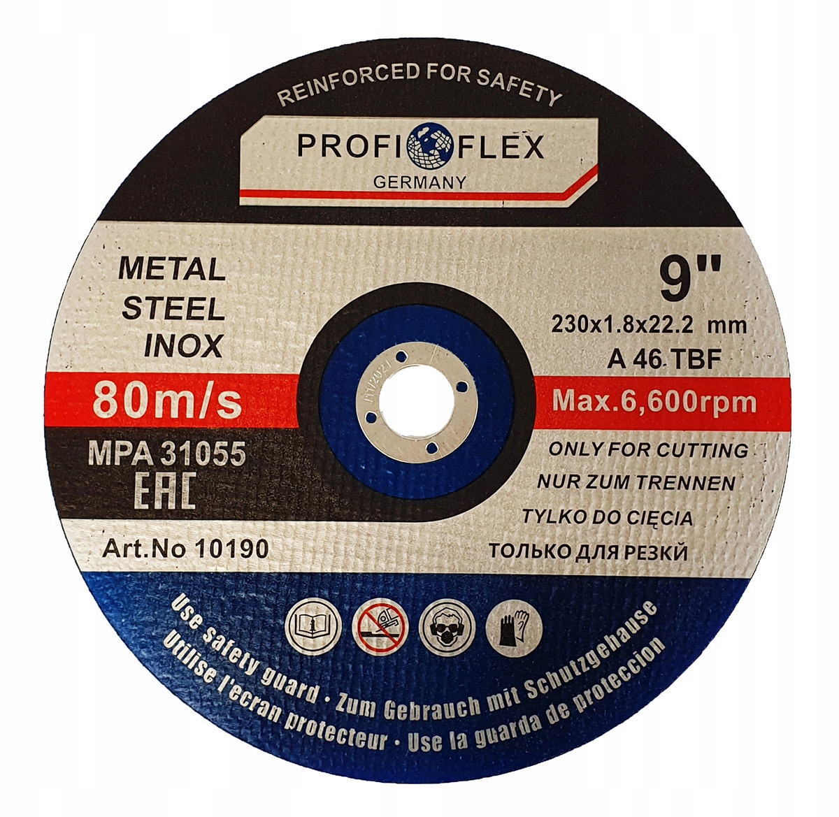 

Tarcza Do Cięcia Metalu, Stali 230mm x 1,8mm