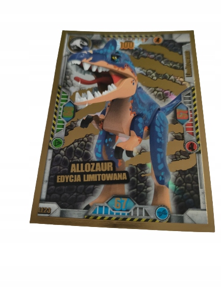 Karta Lego Jurassic World Seria 1 LE23 Allozaur