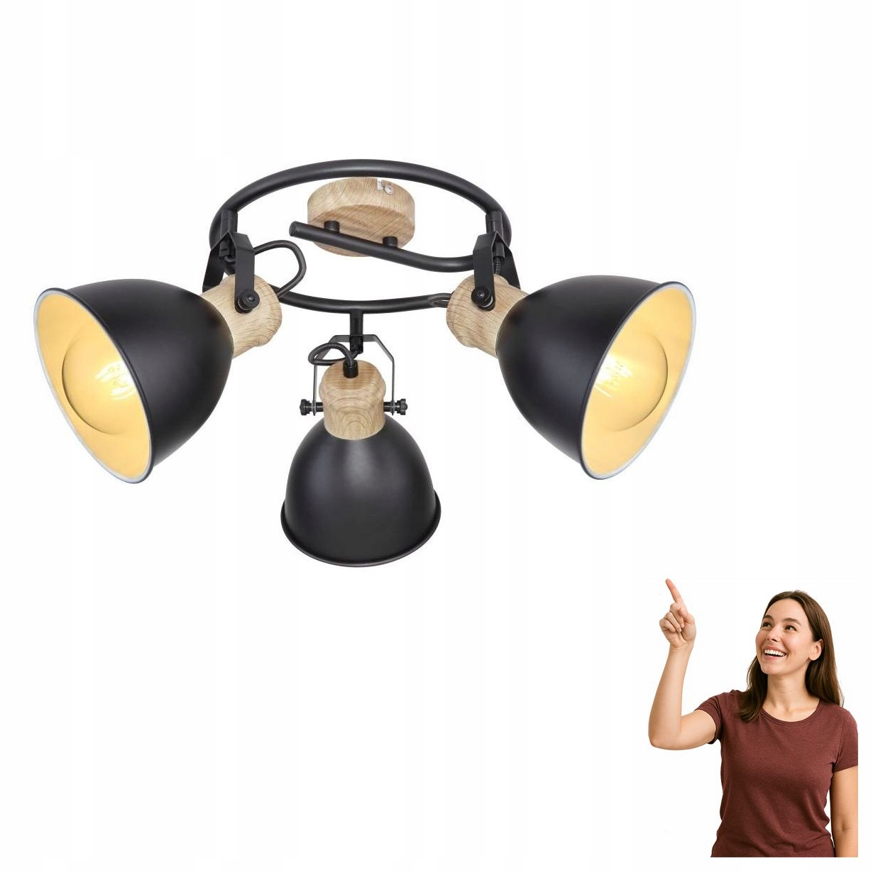 Lampa reflektor spot Wiho 54018-3S Globo