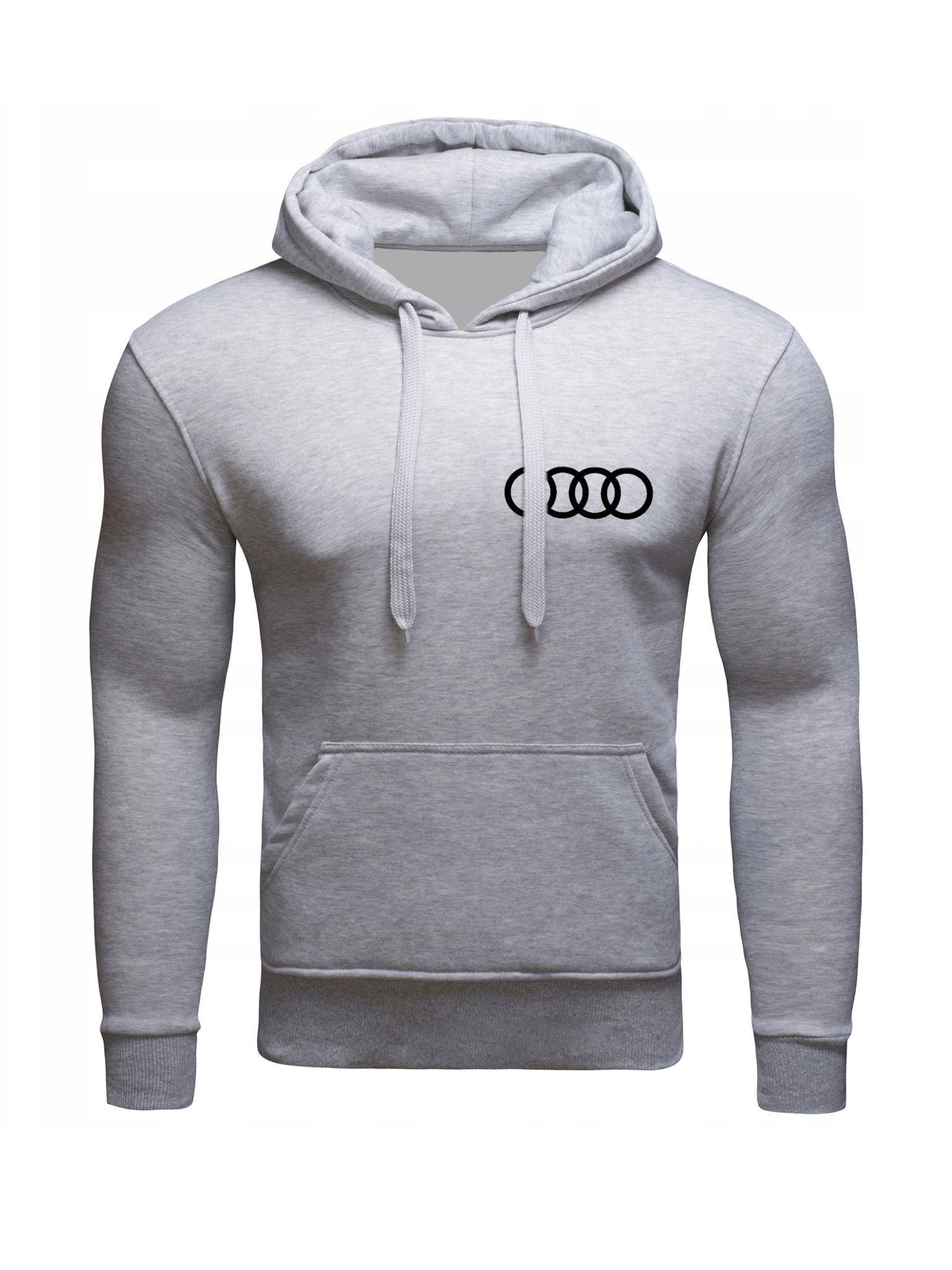 

Bluza Z Kapturem Audi Bawełniana Męska Szara L