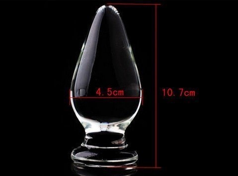 HOCHWERTIG Szklany Dildo Kryształowy G-punkt Analny Masażer Sex Zabawka — miniatura 4