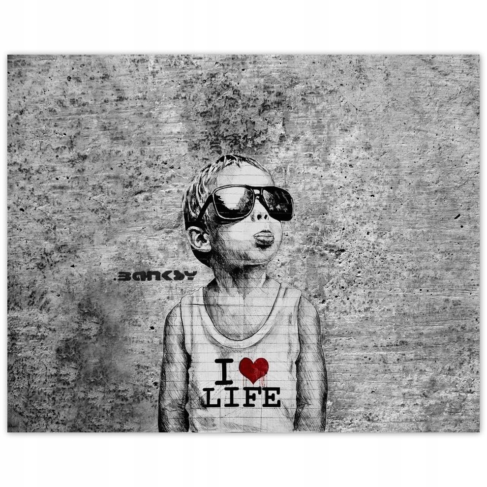 

Plakat 50x40 I love life Banksy Spray