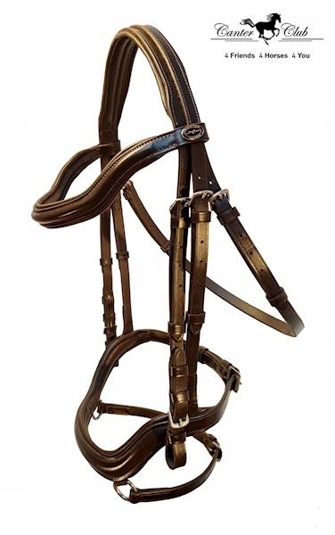 Canter Club, Ogłowie Anatomica Cob brązowy